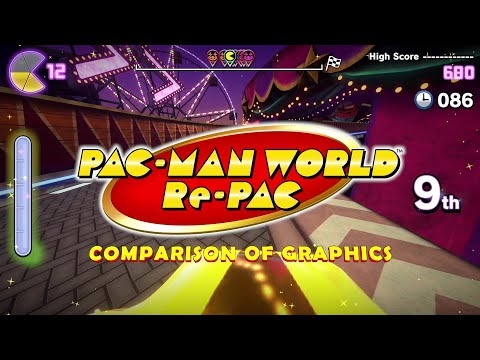 PAC-MAN WORLD Re-PAC: Graphics Comparison - Areas 3 &amp; 4