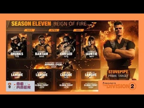 Tom Clancy&#039;s The Division 2 - Temporada 11 - Reino de Fogo (Reign of Fire) - Passe de Temporada