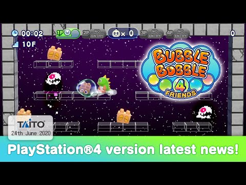 Bubble Bobble 4 Friends PlayStation®4 version &amp; Puzzle Bobble VR reveal! 24th June 2020