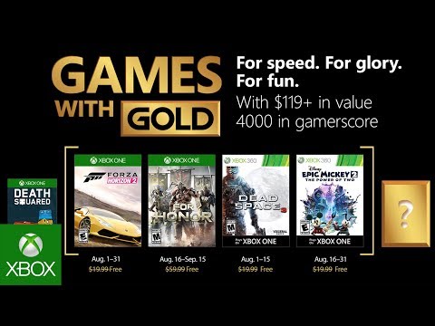 Xbox - August 2018 Games with Gold