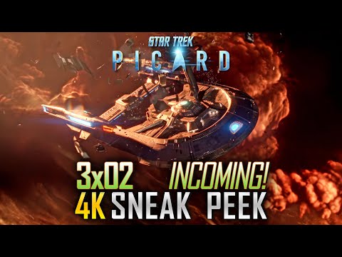Star Trek Picard 3x02 Sneak Peek Clip ► 4K &quot;Incoming!&quot; (Teaser Trailer Promo) 302 s03e02 Ready Room