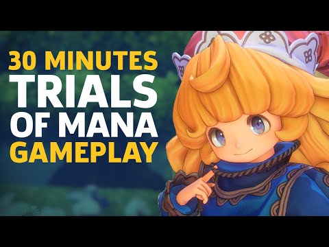 Trials Of Mana - 30 Mins Of Gameplay And Boss Fight
