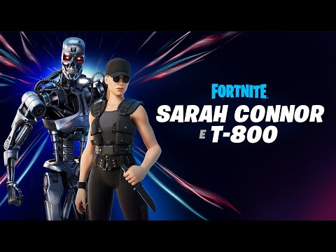 Sarah Conner e o T-800 Entram no Fortnite pelo Ponto Zero