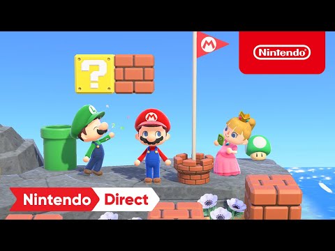 Animal Crossing: New Horizons x Super Mario Collaboration Items - Nintendo Direct 2.17.2021