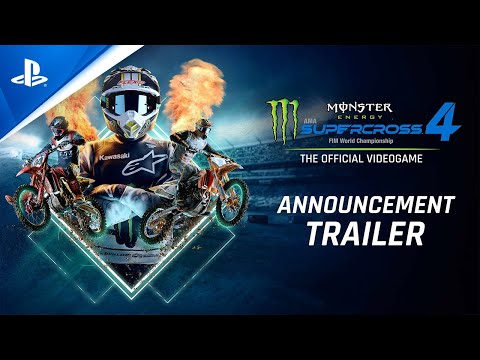 Monster Energy Supercross - The Official Videogame 4 - Announcement Trailer | PS5, PS4