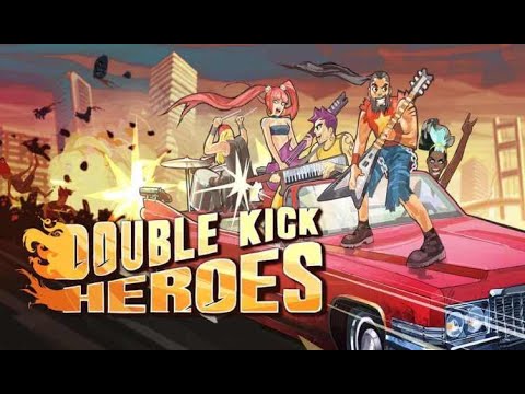 Double Kick Heroes #Gameplay de 9 minutos (Sem comentários), Metal, Zumbis e um Gundillac