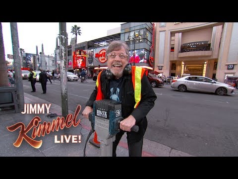 Mark Hamill &amp; Jimmy Kimmel Get into a Star War
