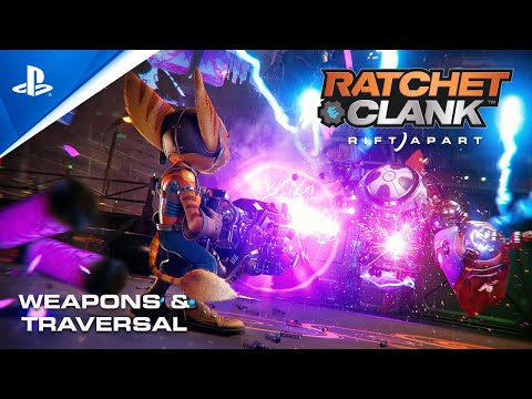 Ratchet &amp; Clank: Rift Apart - Weapons &amp; Traversal | PS5