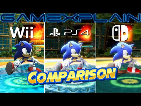 Sonic Colors Ultimate Graphics Comparison + Load Times (Wii vs. PS4 vs. Switch)