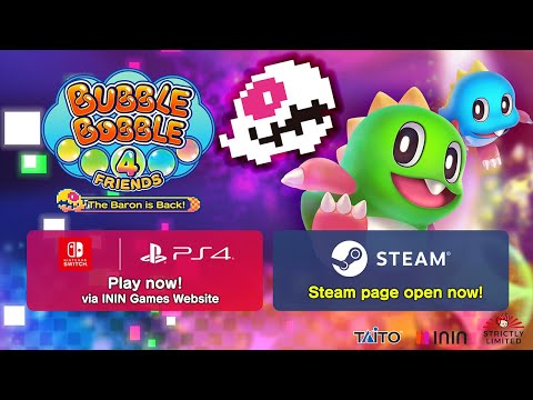 Bubble Bobble 4 Friends | Coming to Steam!