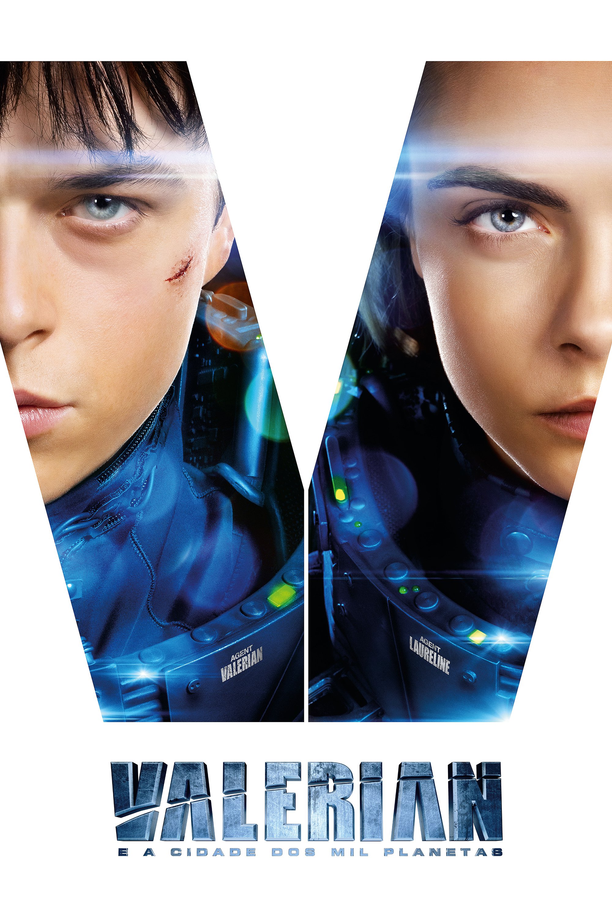 Poster for the movie "Valerian e a Cidade dos Mil Planetas"
