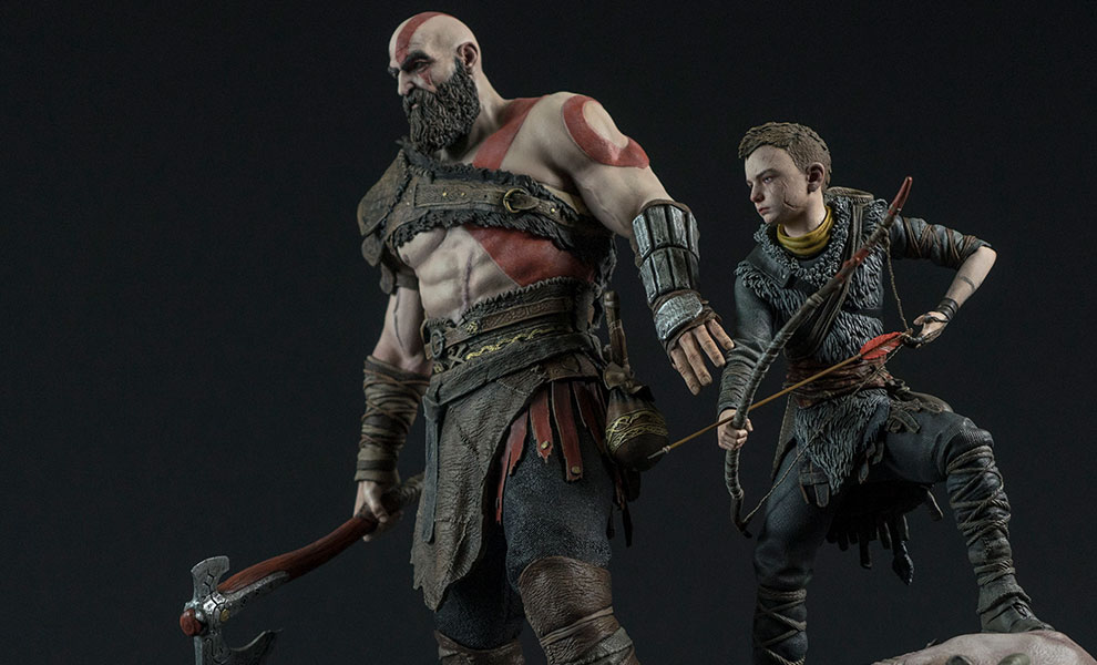 God of War: Kratos e Atreus estatueta