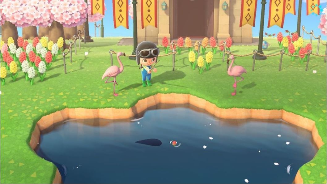 Pesca em Animal Crossing: New Horizons