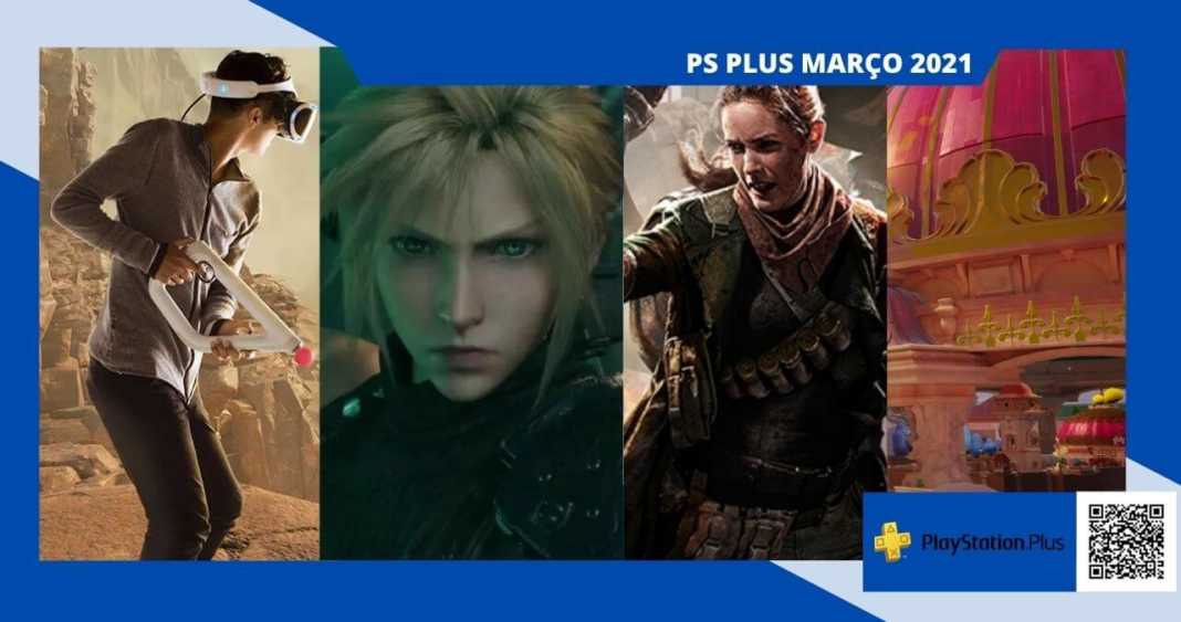 PS Plus Março, ffvii destaque do mês