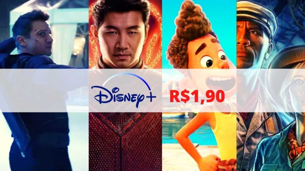 Disney+ você paga apenas R$1,90 no primeiro mês