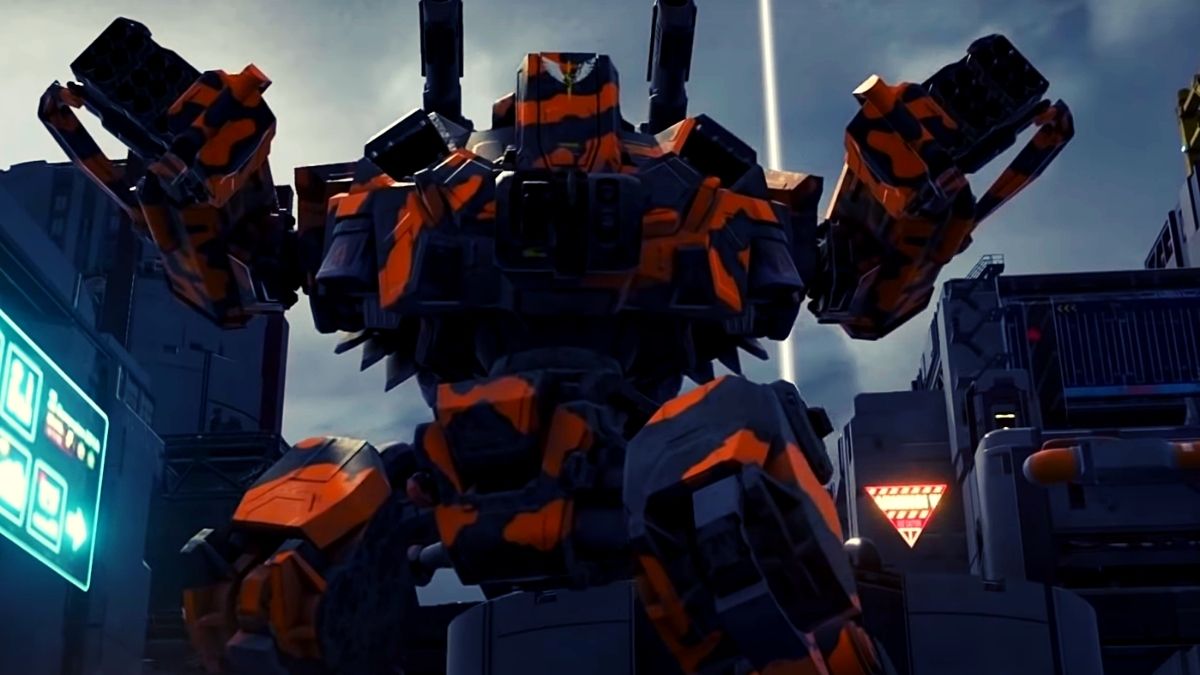 GALAHAD 3093 jogo em FPS com robôs gigantes beta teste