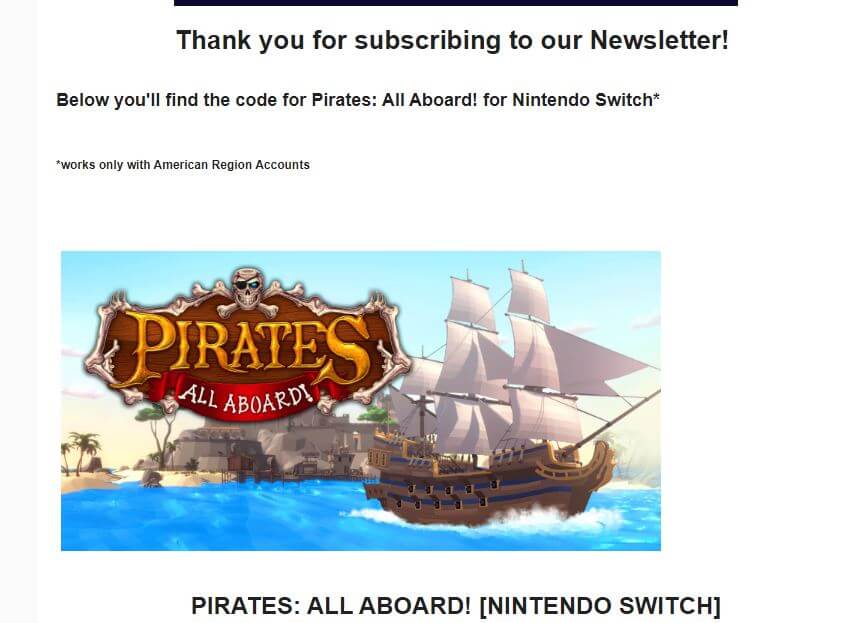 Ganhe 18 jogos de Nintendo Switch de graça em dezembro 1 pirates all aboard nintendo switch