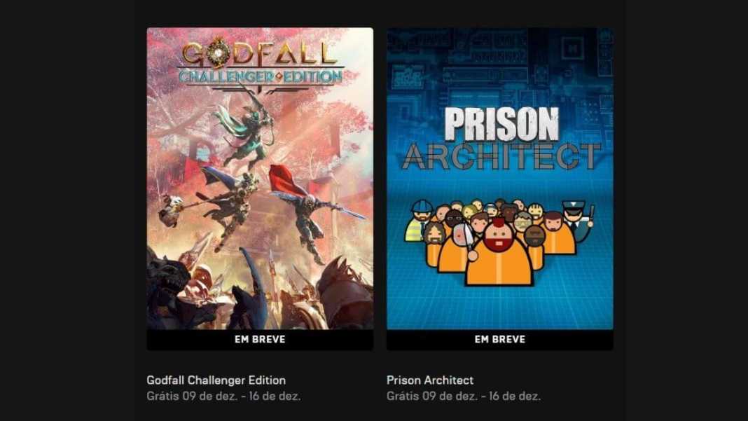 Godfall Challenger Edition e  Prison Architect estão gratuitos