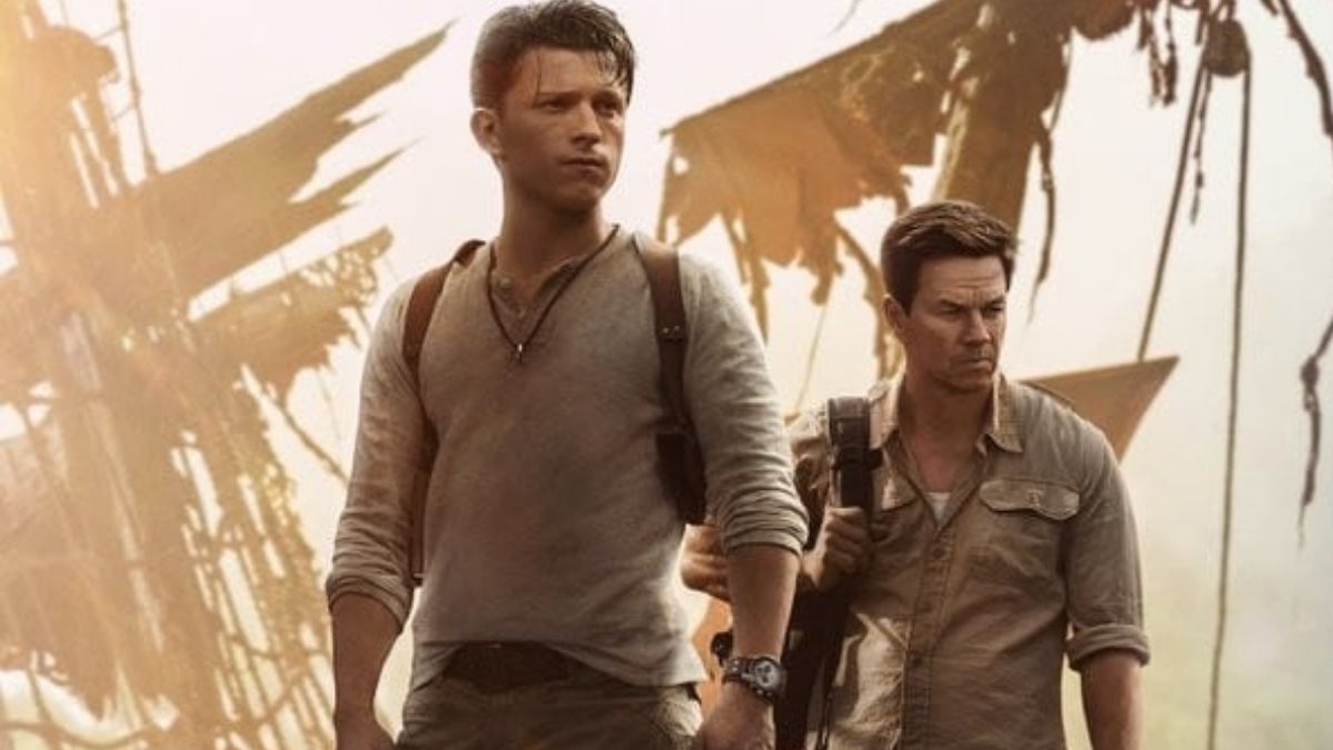 Uncharted ganha pôster focado em Tom Holland e Mark Wahlberg