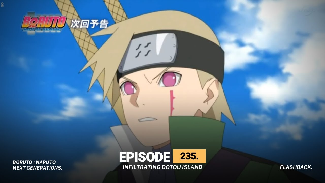 BORUTO: NARUTO NEXT GENERATIONS Infiltrando-se na ilha Dotou - Assista na  Crunchyroll