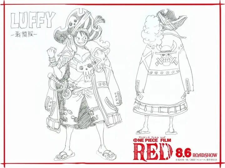 One Piece Red: Confira os novos visuais do bando de Luffy 1 01 luffyred