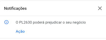 Google pede apoio para vetar atual PL 2630 das 'Fake News' 1 image 27