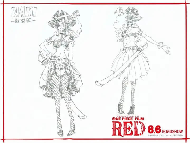 One Piece Red: Confira os novos visuais do bando de Luffy 6 namired