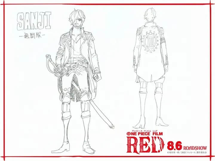 One Piece Red: Confira os novos visuais do bando de Luffy 8 sanjired