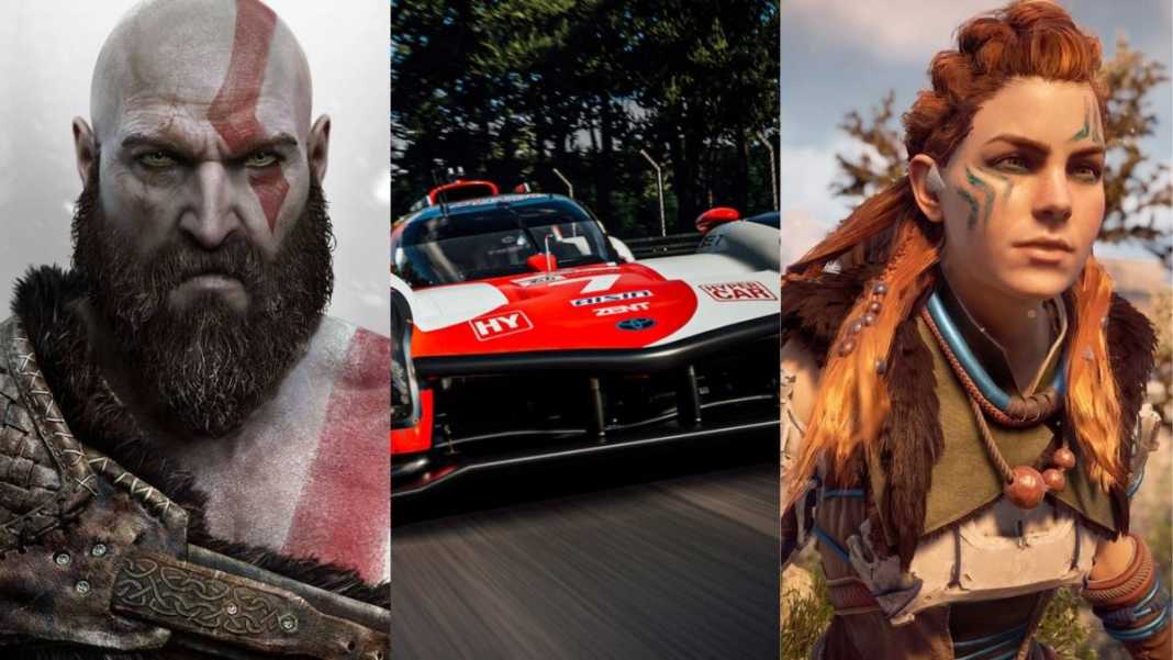 Horizon Zero Dawn série god of war Gran Turismo