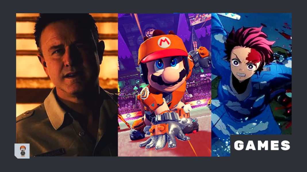 Mario Strikers, The Quarry, Demon Slayer são alguns lançamentos de games