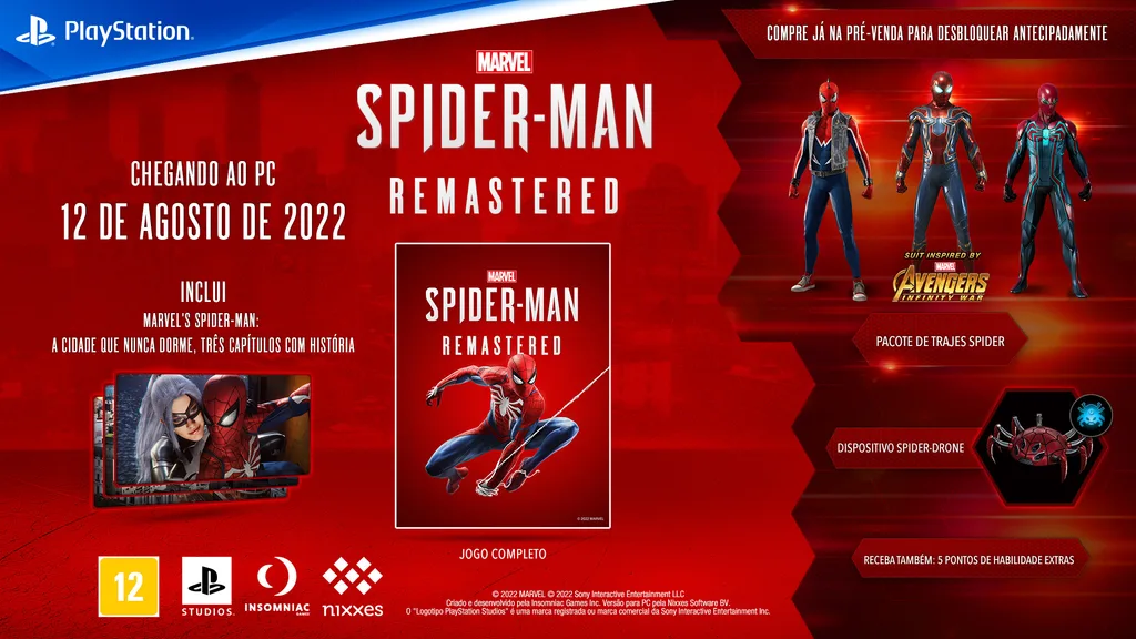 Marvel's Spider-Man Remasterizado: detalhes da pré-venda para PC!