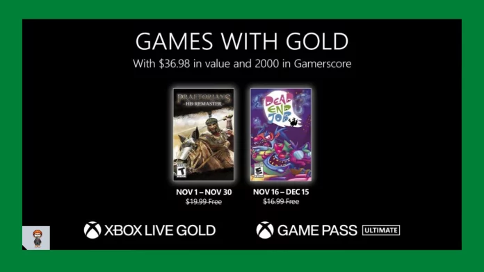 Games with gold novembro 2022 Games with gold november 2022