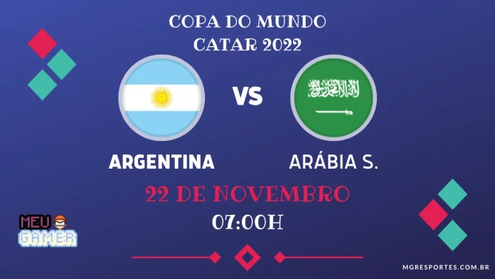 Argentina x Arábia Saudita ao vivo online de graça horário onde assistir