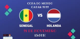 Senegal x Holanda ao vivo online onde assistir horário
