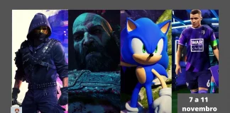 God of War Ragnarok, Sonic Frontiers são alguns dos lançamentos de novembro