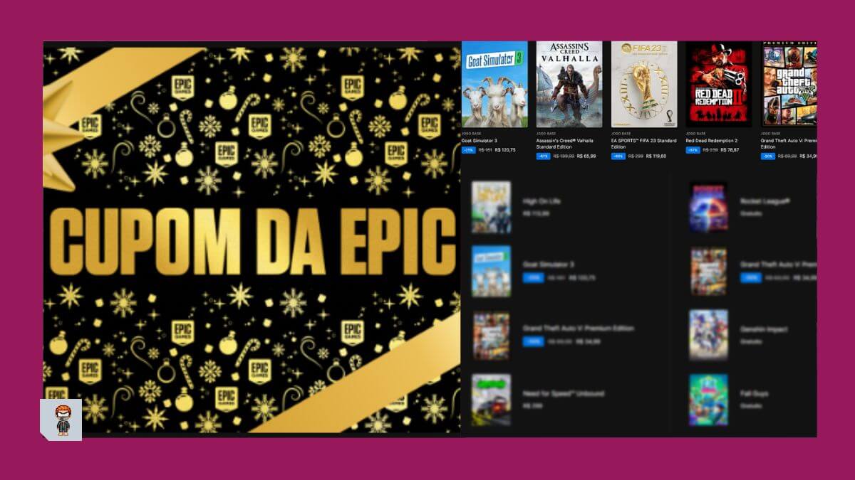 Epic Games oferece CUPOM de 25% e jogos gratuitos todos os dias neste fim  de ano