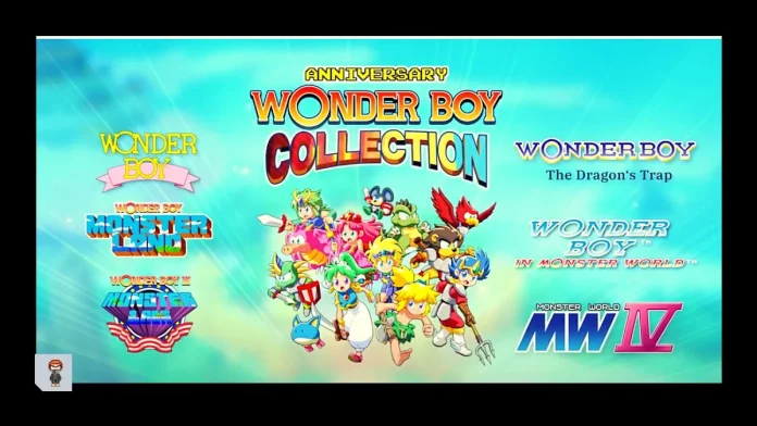 Wonder Boy Anniversary Collection com Playstation e Nintendo Switch