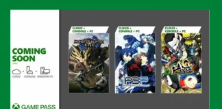 Xbox Game Pass Janeiro Monster Hunter Rise Persona 4 Golden Persona 3 Portable