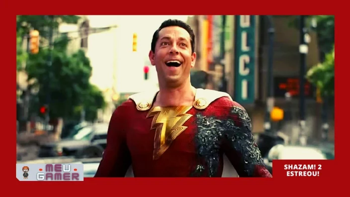 Zachary Levi vem com tudo em Shazam! 2;