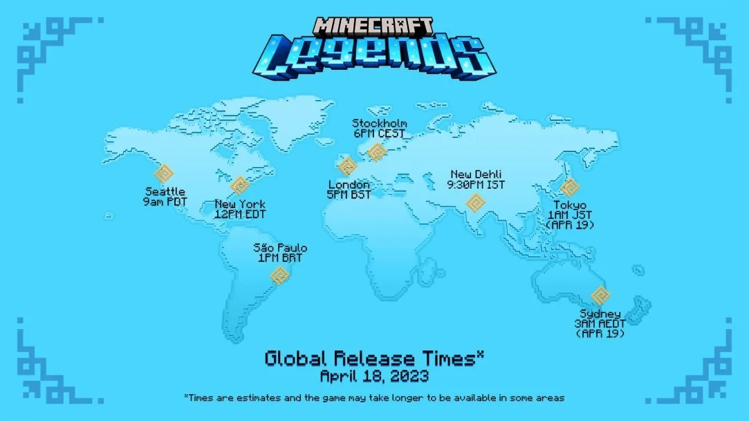 Minecraft Legends Horário de lançamento