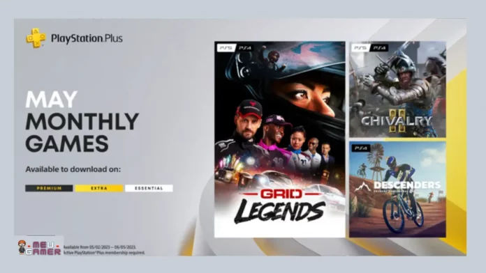 PS PLus maio 2023 ps plus essential grid legends descenders