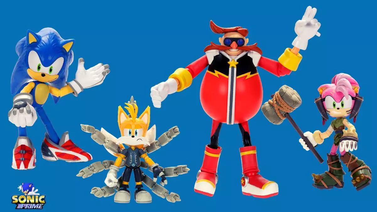 Boneco Sonic Pequeno Brinquedo Criança Sonic Prime