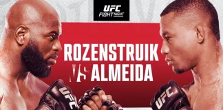 Rozenstruik vs Almeida UFC Fight Night ao vivo hoje onde assistir online de graça