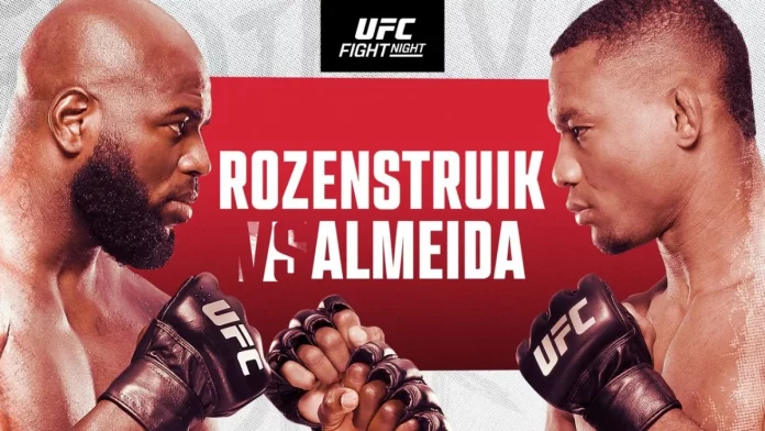 Rozenstruik vs Almeida UFC Fight Night ao vivo hoje onde assistir online de graça