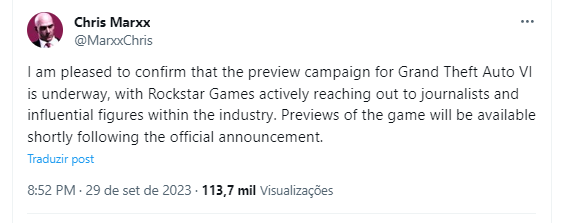 Insider reafirma que GTA 6 será anunciado em Outubro; Rumor 1 image 27