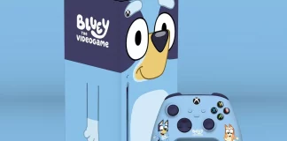 Bluey e o seu console temático para Xbox Series X