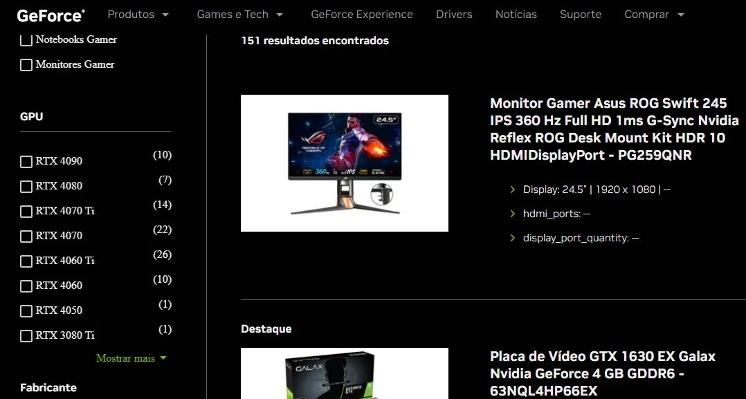 nvidia loja geforce store