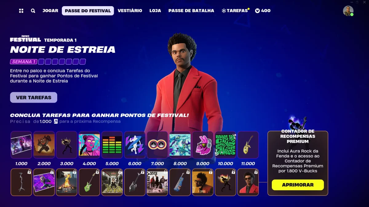 The Weeknds em Fortnite