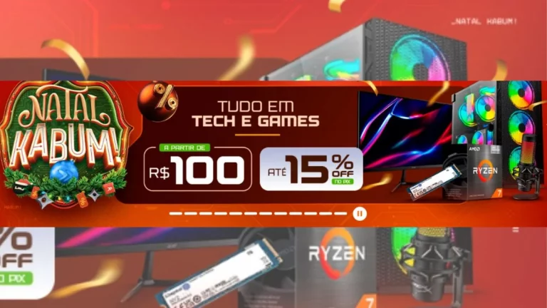 KaBuM anuncia descontos natalinos em sua loja