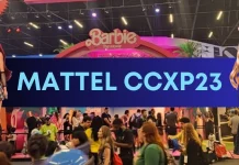 Mattel na CCXP23 com seu estande temático da Barbieland